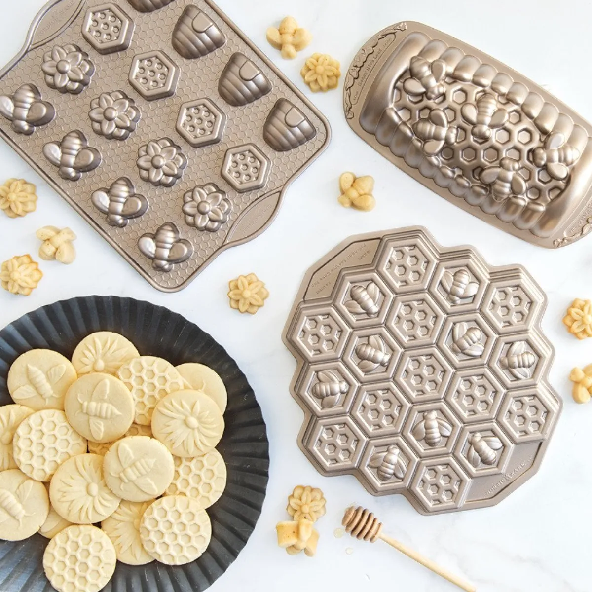 Nordic Ware Honingraat Bijen Bakvorm Hot