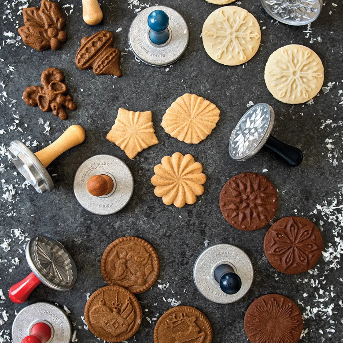 Nordic Ware Koekjesstempel Sneeuwvlokken Set/3 Outlet