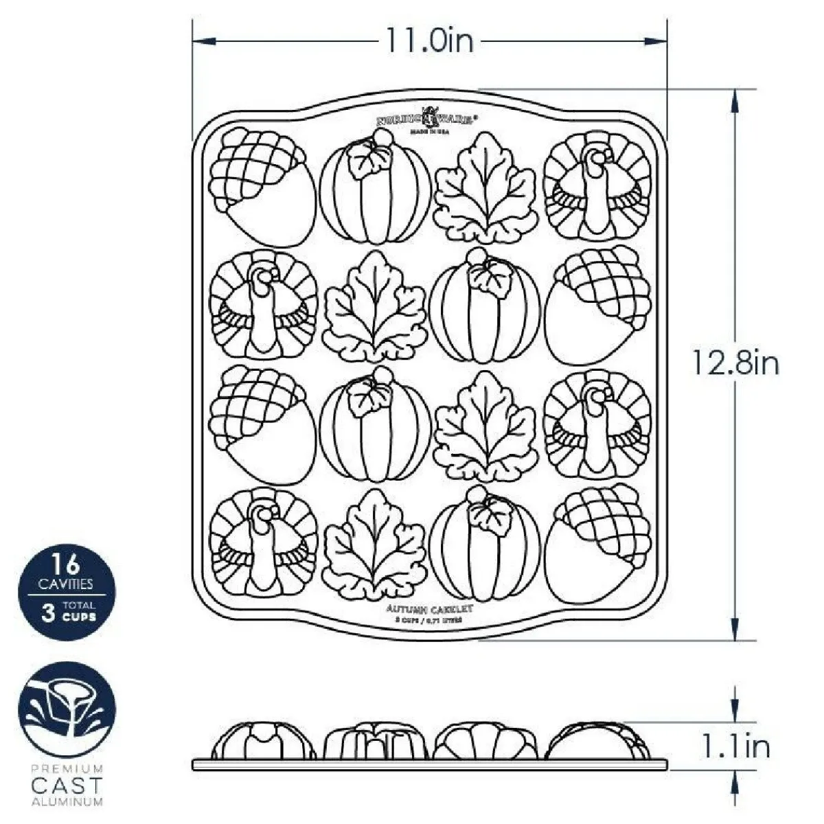 Nordic Ware Mini Herfst Bakvorm Online