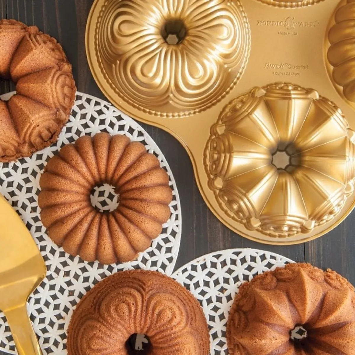 Nordic Ware Tulband Kwartet Bakvorm Best