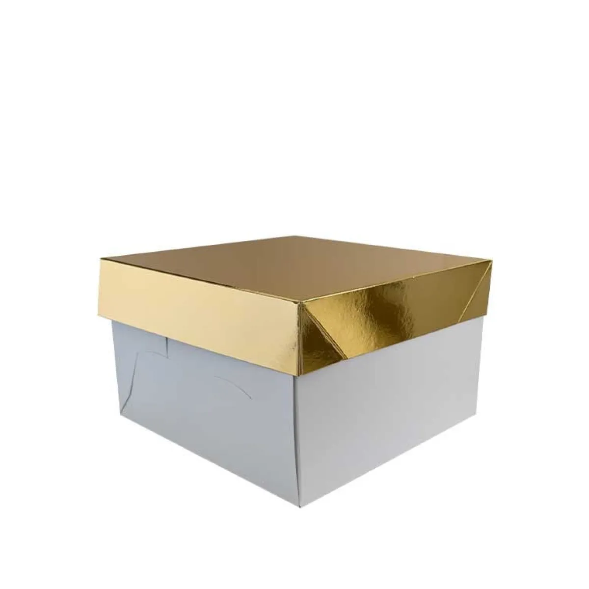 Decora Panettonedoos Wit met Goud 24x24x15(h)cm Sale