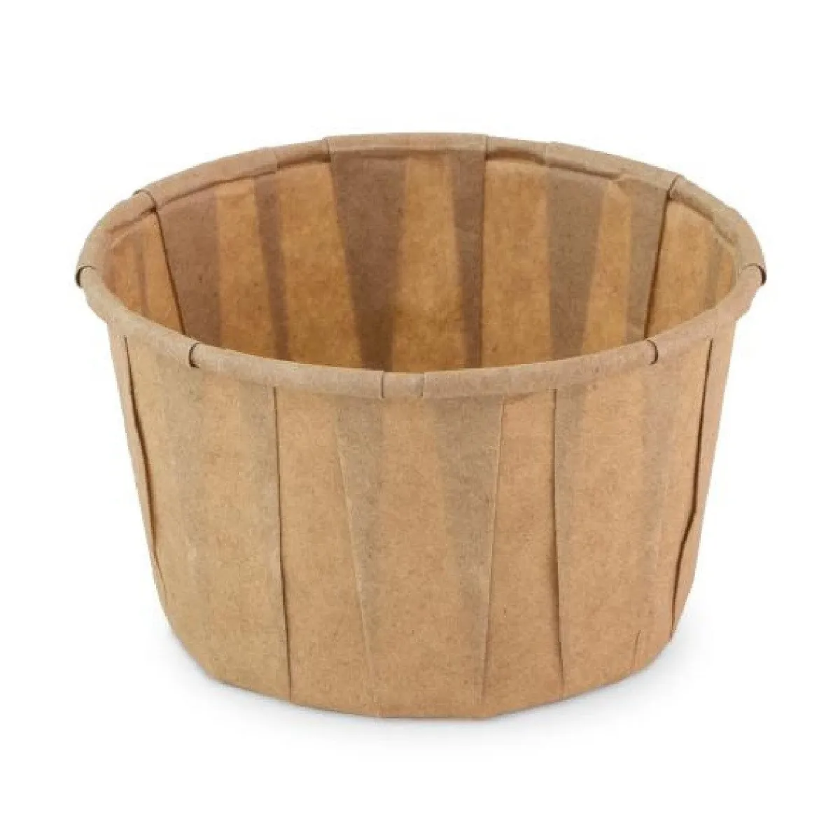 Overig Papieren Bakje Rond Bruin Ø7x4,3cm 100st. Discount