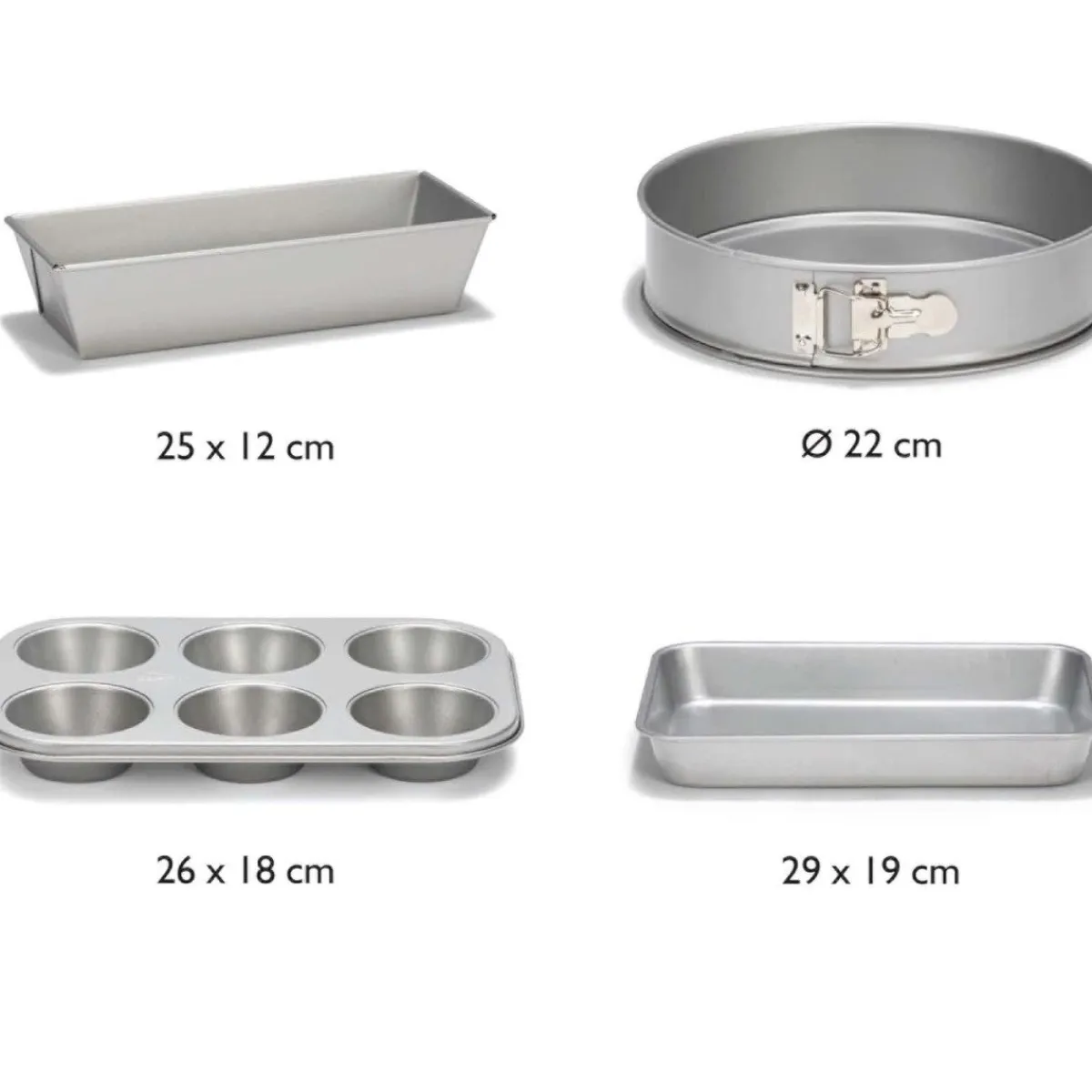 Patisse Bakvormen Silver-Top Set/4** Best