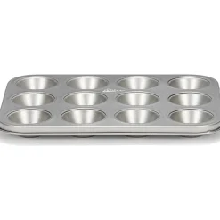 Patisse Mini Muffin/Cupcake Bakvorm Silver-Top 12 Stuks 25cm Best