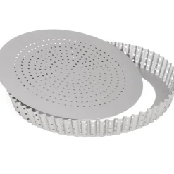 Patisse Quichevorm Geperforeerd Losse Bodem Silver-Top Ø28cm New