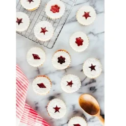 Patisse Uitsteker Linzer (Bloem/Ster/Vierkant) RVS 5cm Set/3 Best
