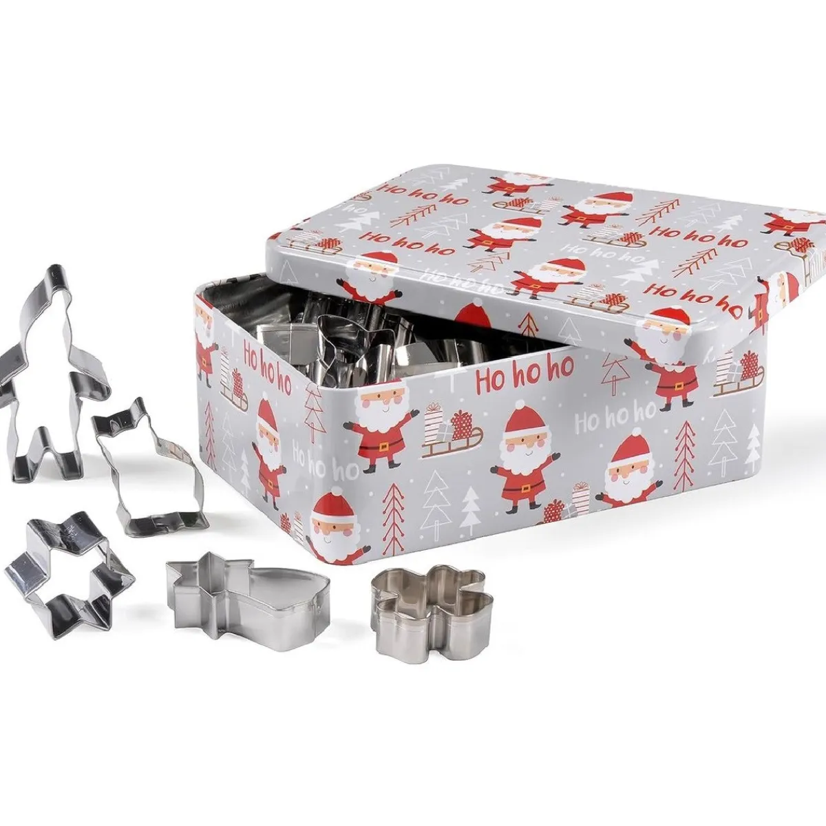 Patisse Uitstekers + Opbergdoos Kerst RVS 25-delig Best