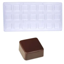 Pavoni Bonbonvorm Vierkant Smooth (21x) 26x26mm Outlet