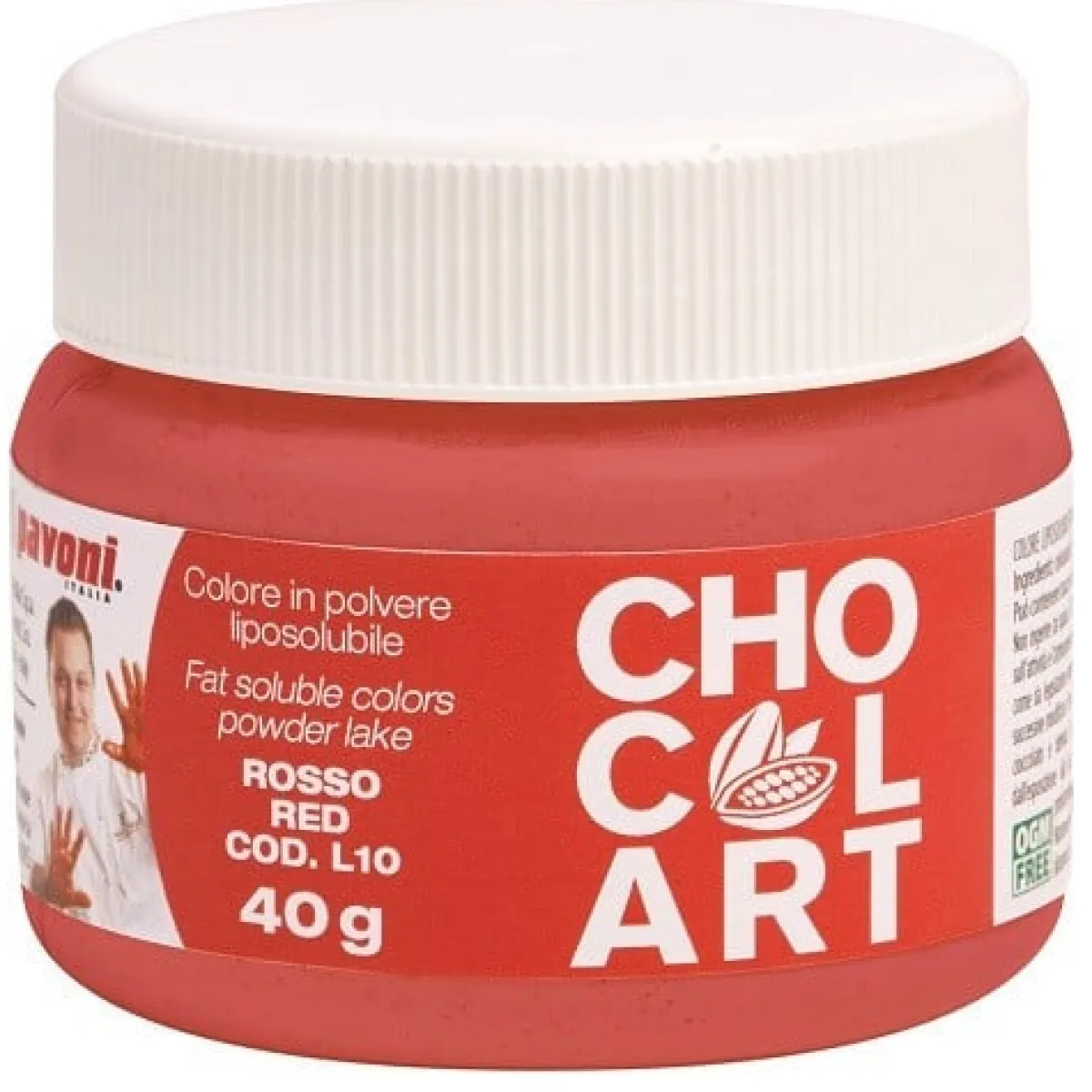 Pavoni Kleurpoeder Rood 40 gram Hot