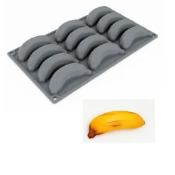 Pavoni Siliconen Vorm Banaan 90x40,5mm (12) 30x17,5cm Outlet
