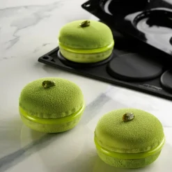 Pavoni Siliconen Vorm Mono Macaron Ø7x3,5cm (8) Set/2 New