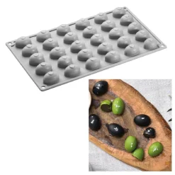 Pavoni Siliconen Vorm Olijf 32x22mm (30) 30x17,5cm Clearance