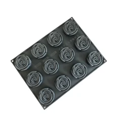 Pavoni Siliconen Vorm Rozen Ø78x26mm (12) 40x30cm Outlet