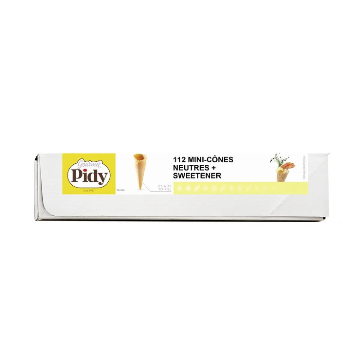 Pidy Mini Hoorntjes Neutraal Ø2,5x7,5cm (112 st.) Hot