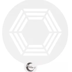 Plate-it Stencil Hexagon Set/6 Hot