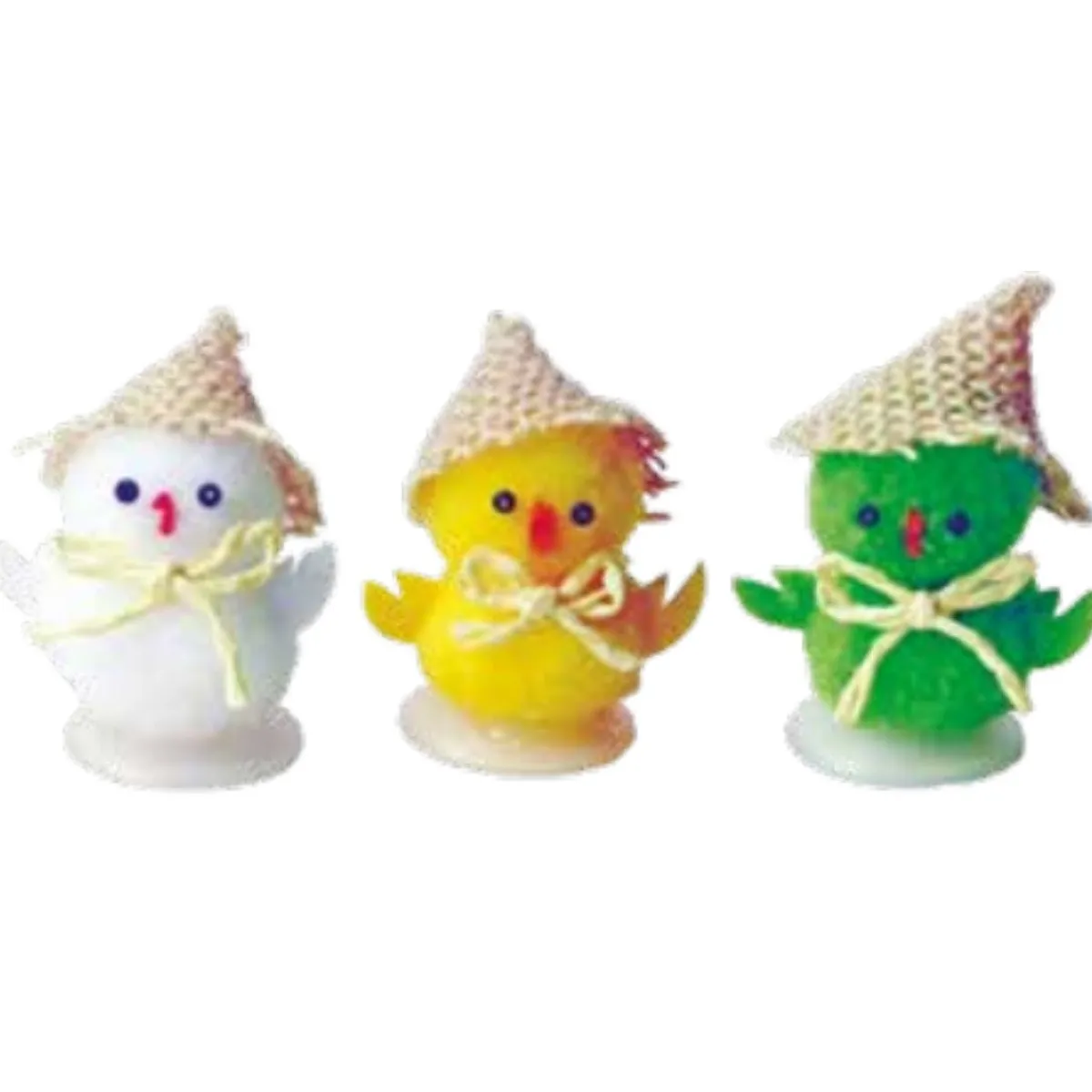 Overig Pluche Decoratie Kuiken met Hoed Ass. 4,5cm 36st.** Outlet