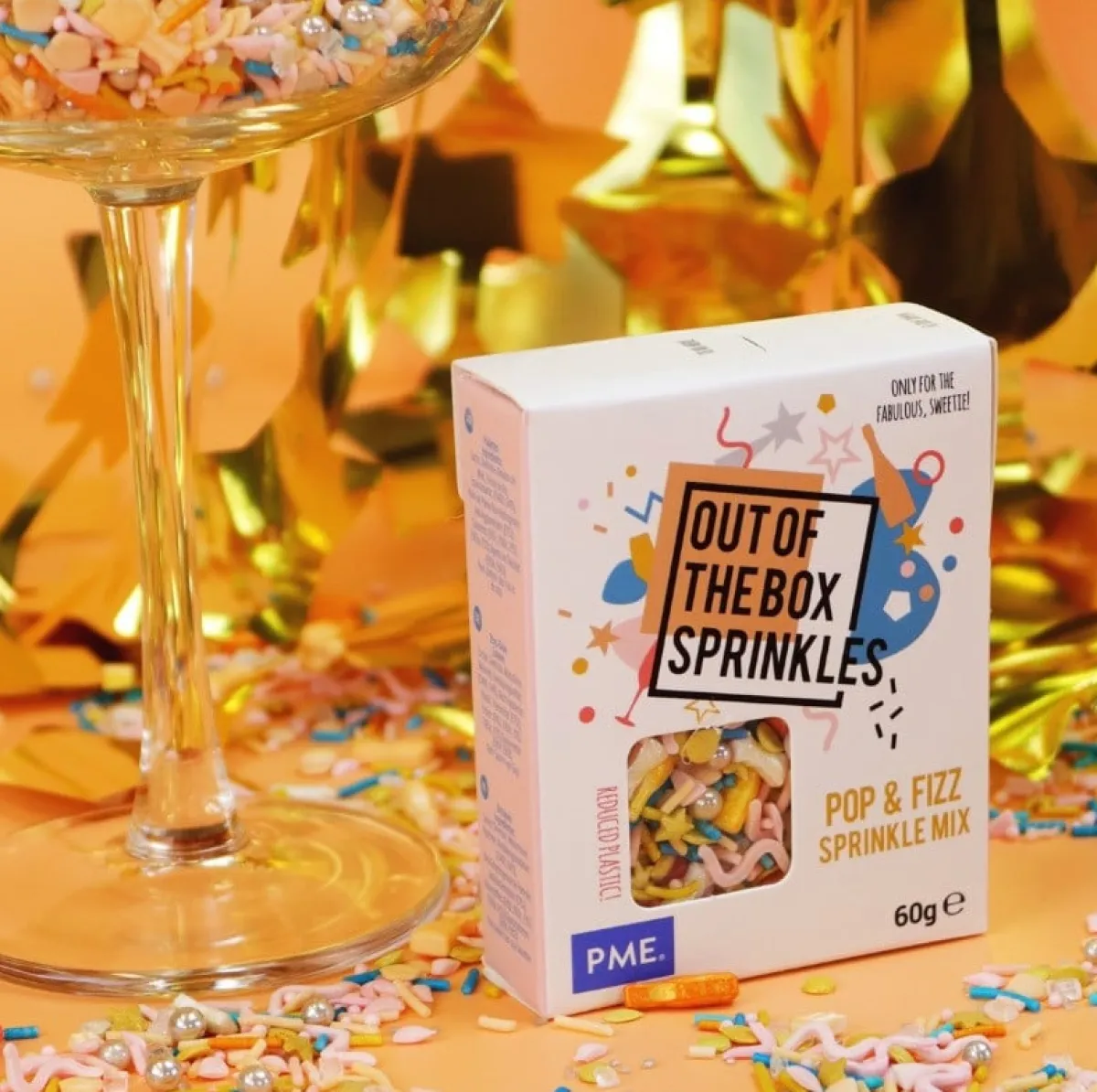 PME Champagne Sprinkle Mix (Out of the Box) 60g Hot