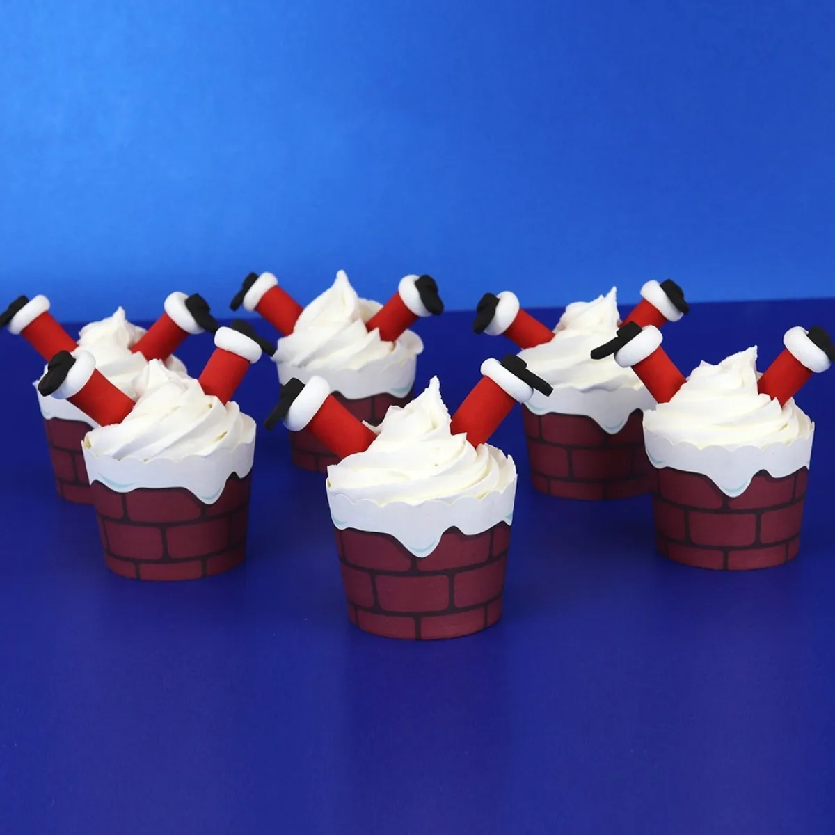 PME Cupcake Kit Kerstman 6st. Sale