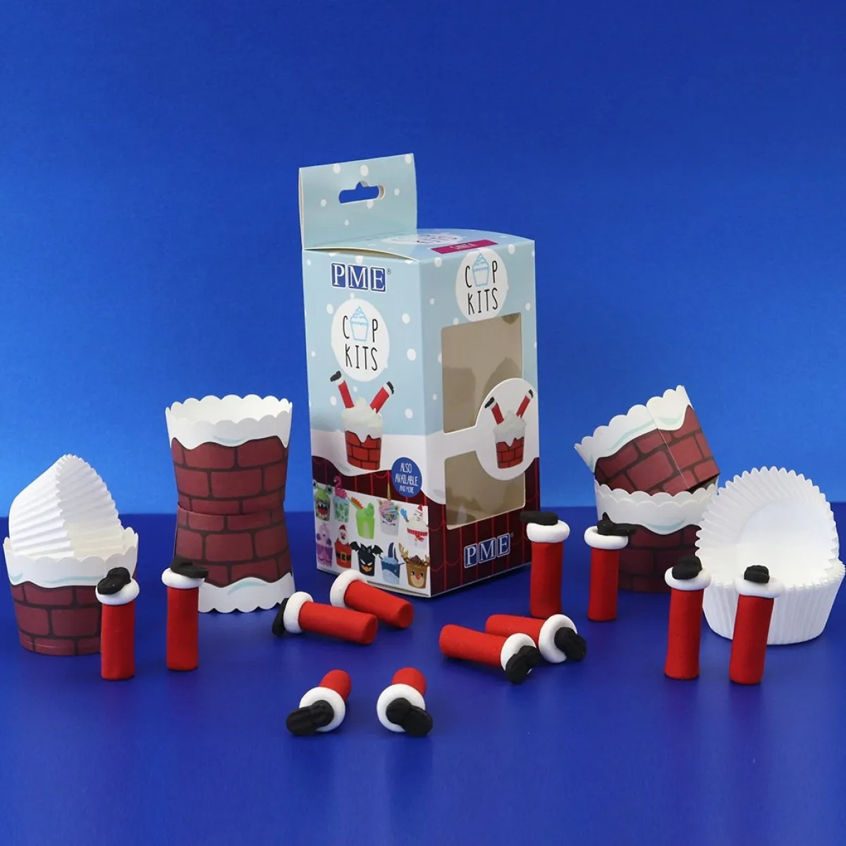 PME Cupcake Kit Kerstman 6st. Sale
