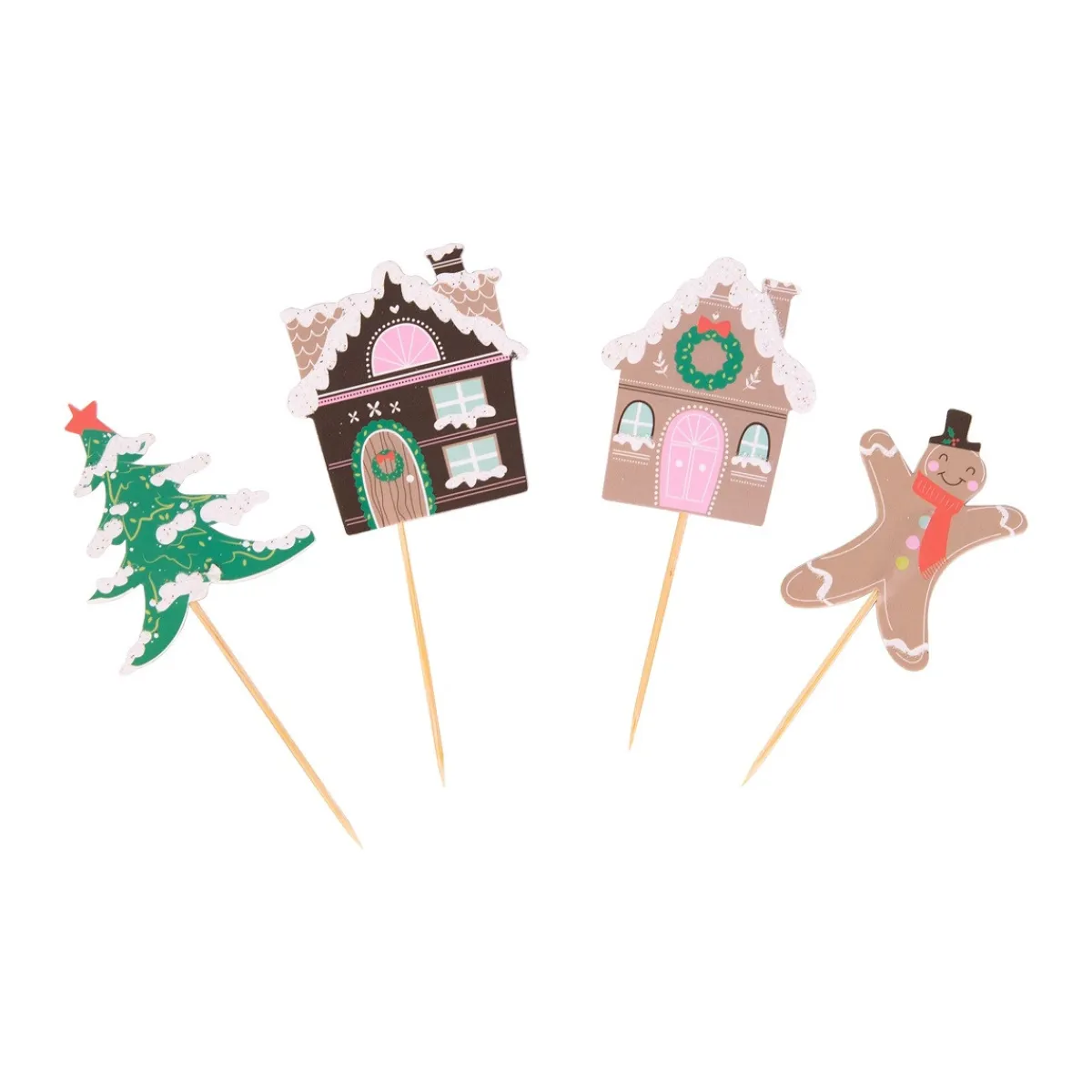 PME Cupcake Set Gingerbread Village Christmas 24st.** Clearance