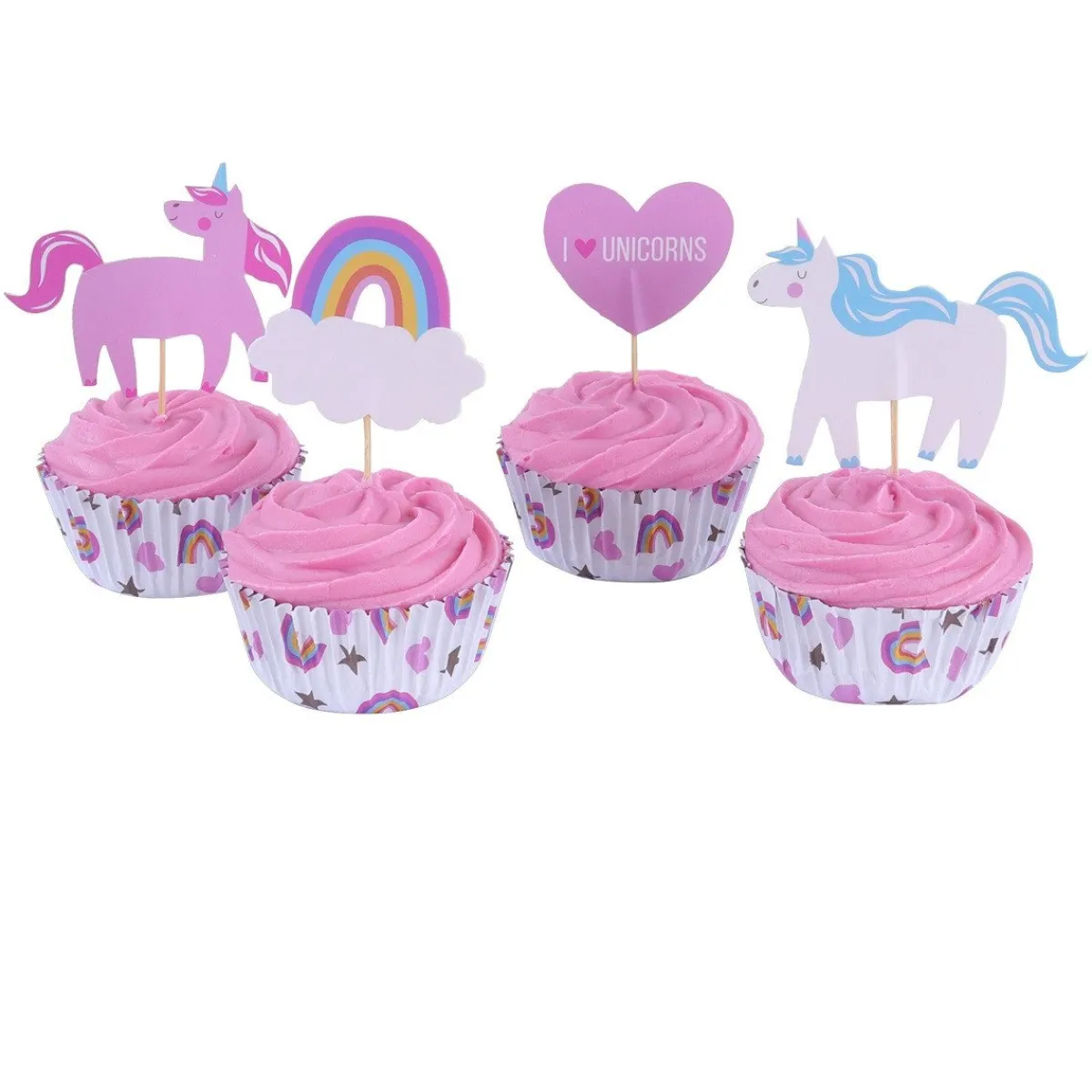 PME Cupcake Set I Love Unicorns 24st. Outlet