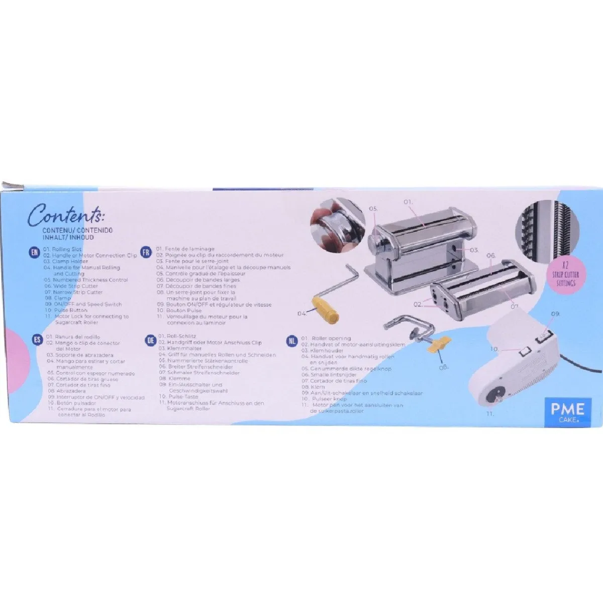 PME Electrische Fondant Roller & Strooksnijder** New