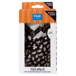 PME Halloween Muffin Cups Griezelige Nacht 24st. Hot