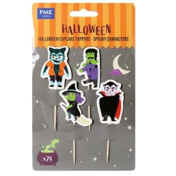PME Halloween Taartprikkers Griezelige Personages 24st. Best