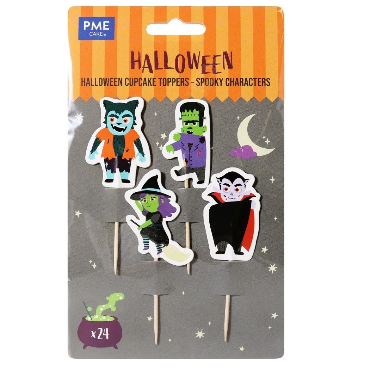 PME Halloween Taartprikkers Griezelige Personages 24st. Best