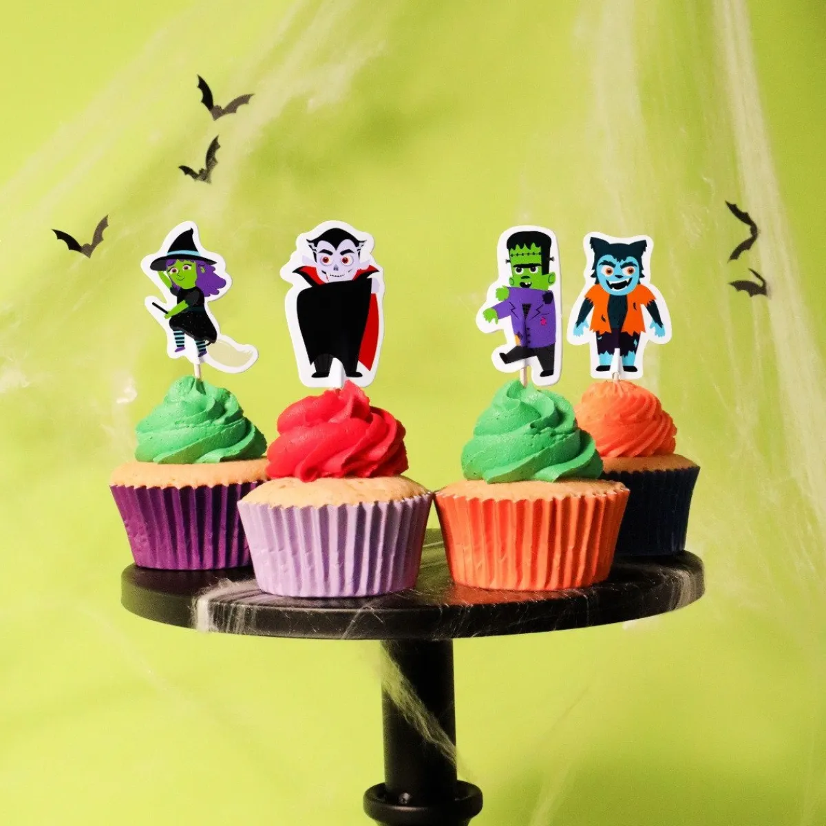 PME Halloween Taartprikkers Griezelige Personages 24st. Best