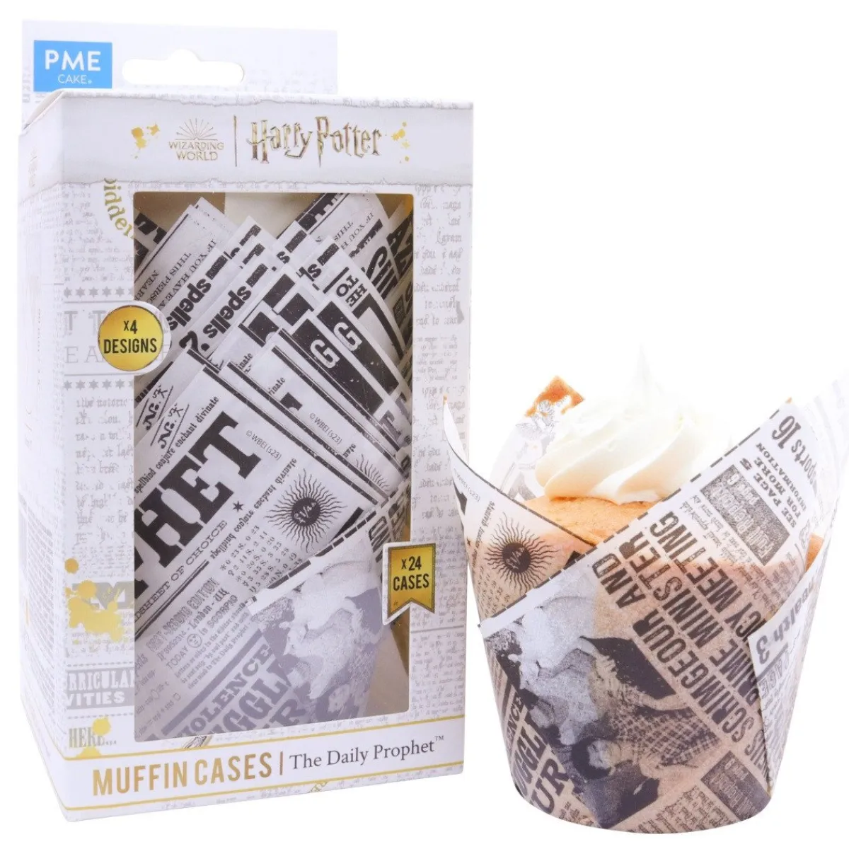 PME Harry Potter Daily Prophet Muffin Cups 24st. Hot