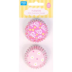 PME Mini Cupcake Vormpjes Bloemen Ø33mm 60st. New
