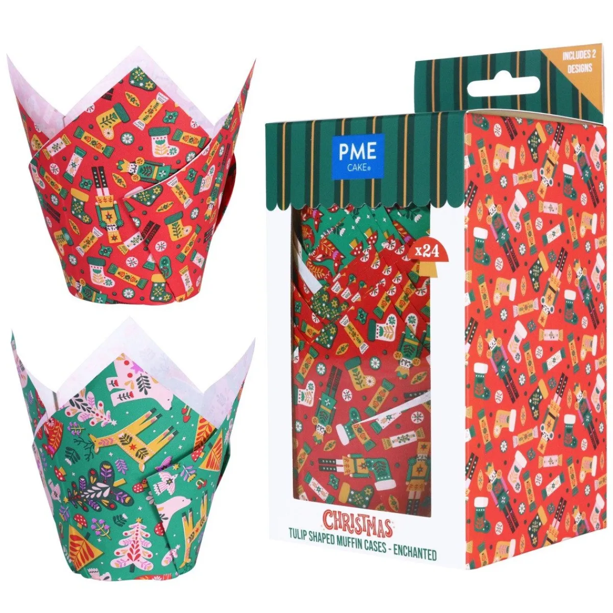 PME Muffin Cups Betoverend Bos 24st Clearance