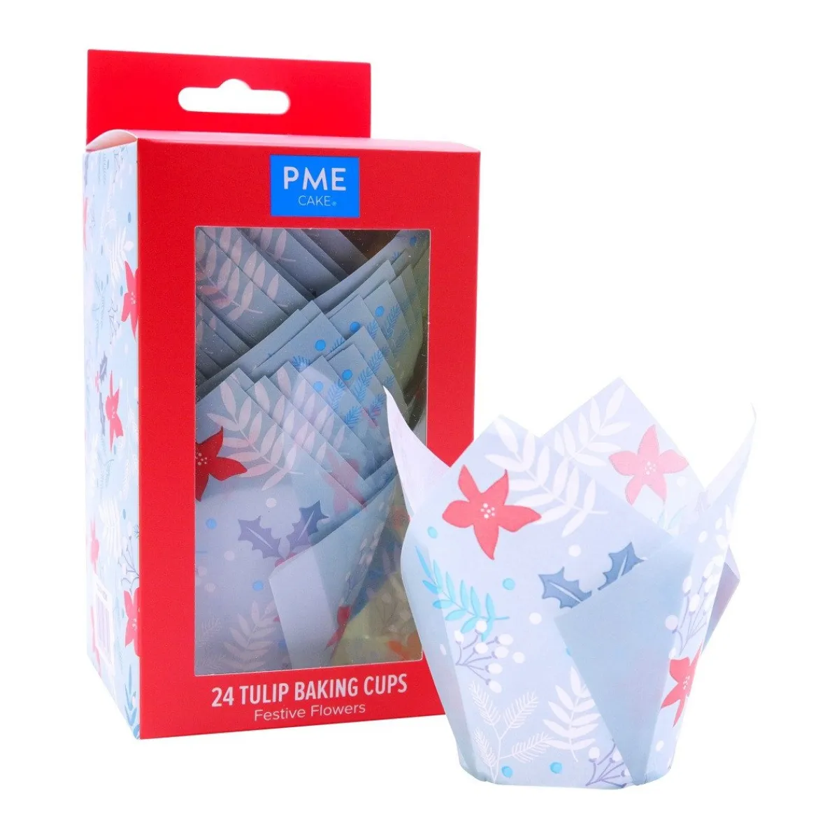 PME Muffin Cups Feestelijke Bloemen 24st Clearance