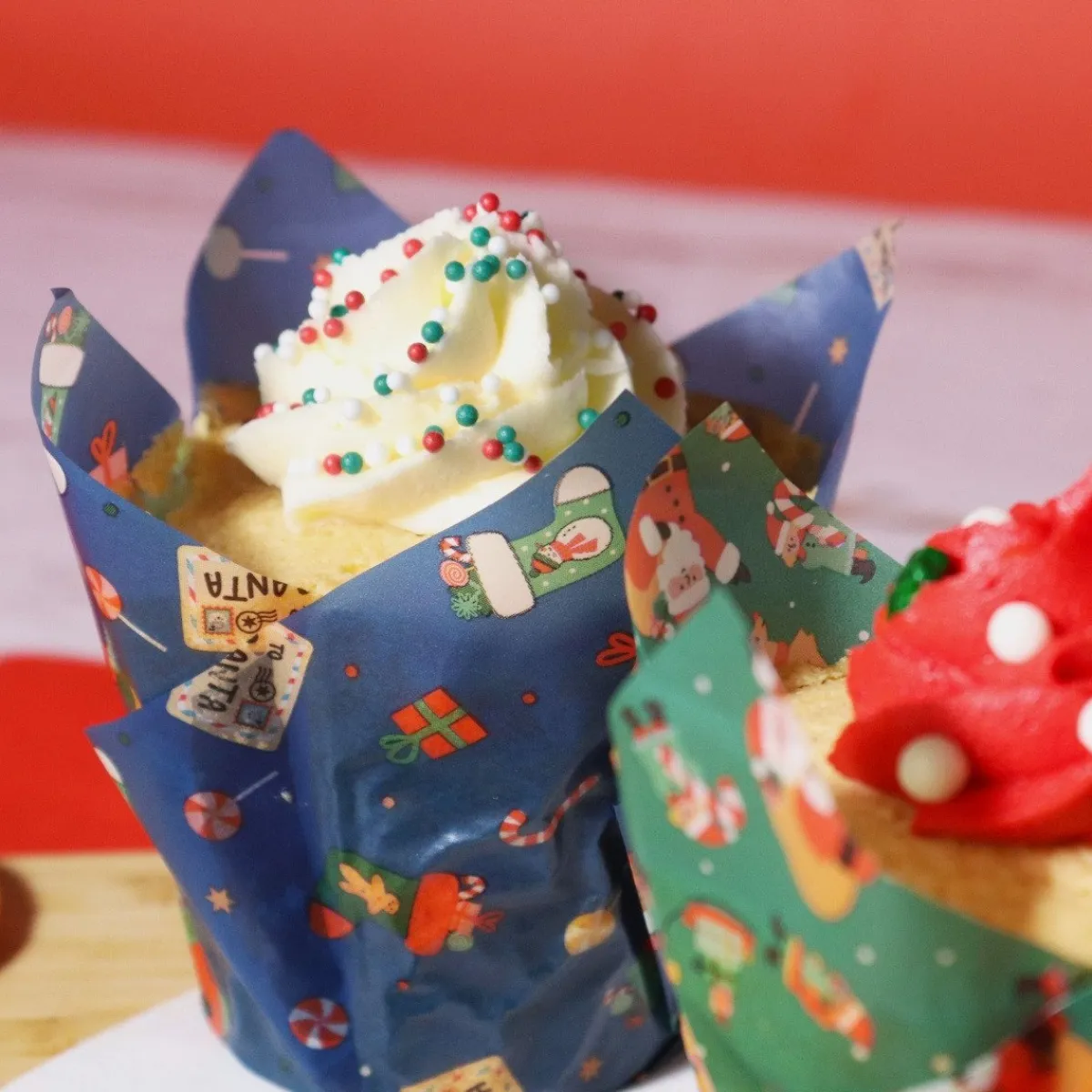 PME Muffin Cups Kerstman 24st Discount