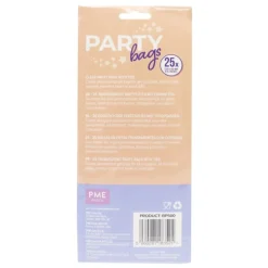PME Party Zakjes incl. Zilveren Strik 25st. 229x102mm Hot