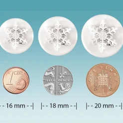 PME Plunger Cutter Mini Sneeuwvlok/IJskristal set/3 Outlet