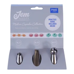 PME Spuitmondjes Medium Cupcakes Set/3 New