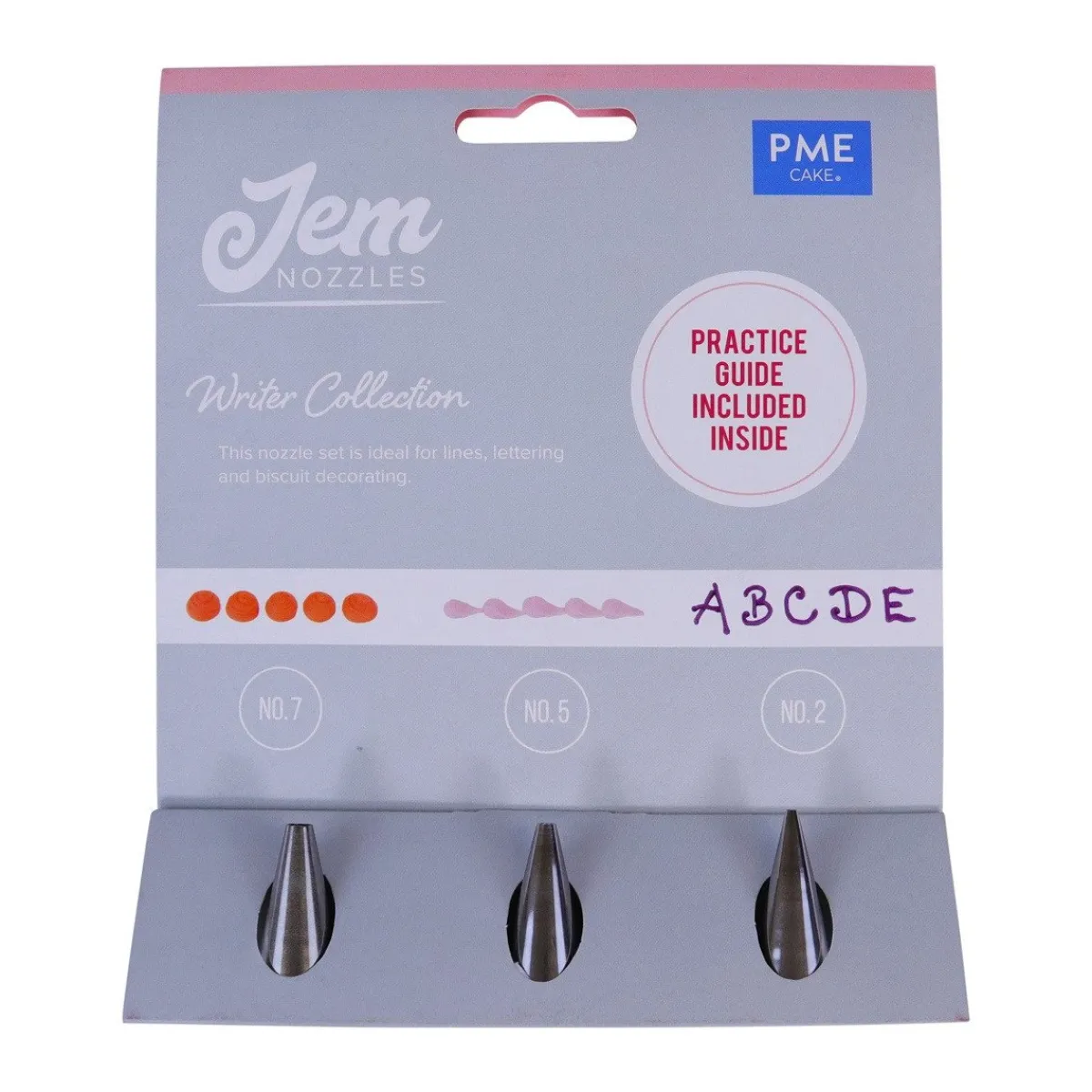 PME Spuitmondjes Schrijven Set/3 Hot