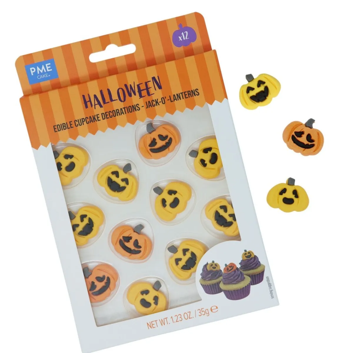 PME Suikerdecoratie Halloween Pompoenen 12st. Discount