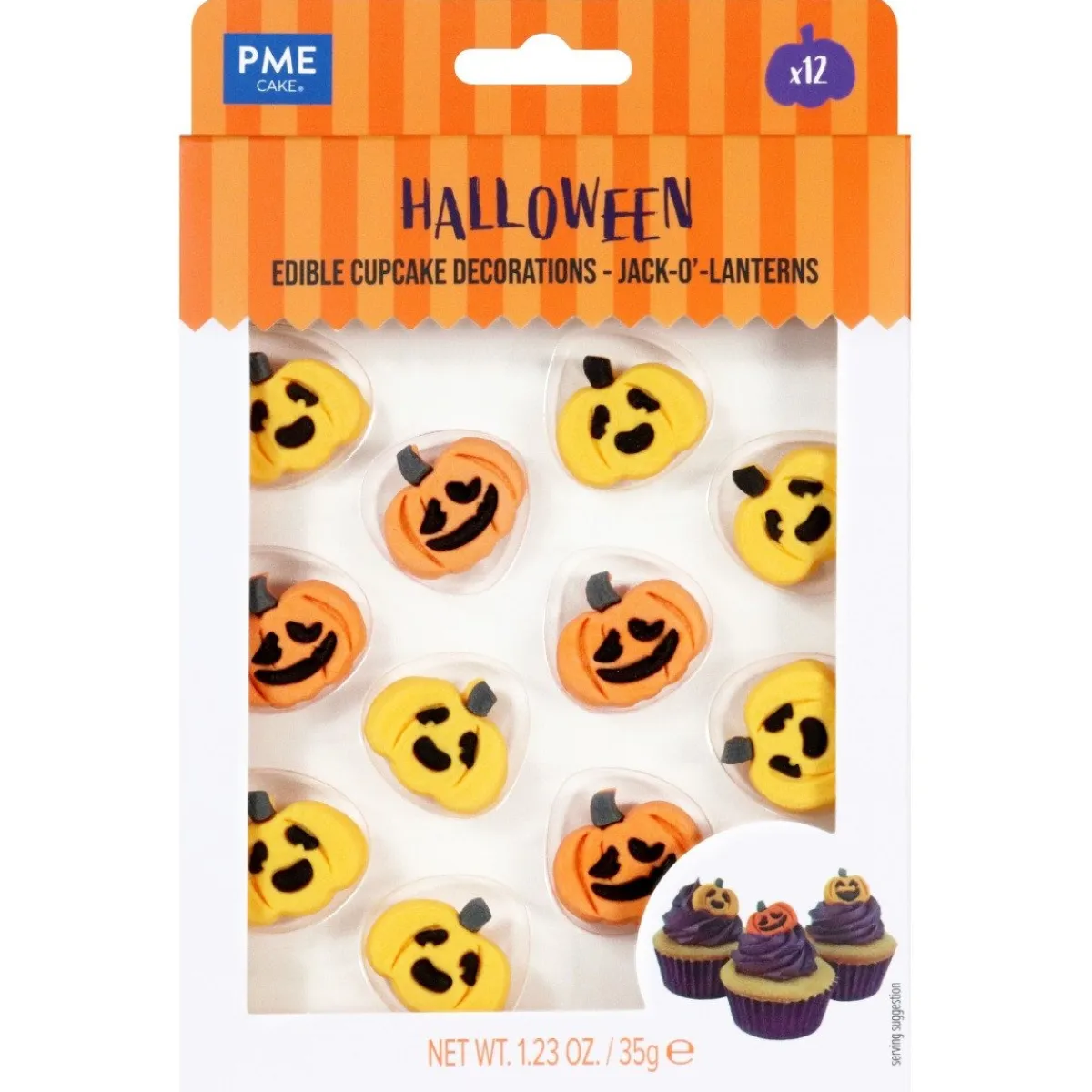 PME Suikerdecoratie Halloween Pompoenen 12st. Discount