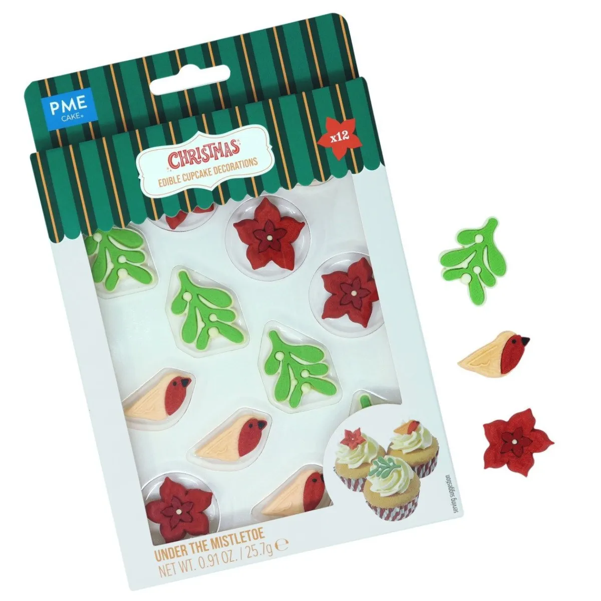 PME Suikerdecoratie Under The Mistletoe 12st. Sale