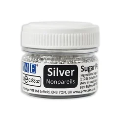 PME Suikerparels Zilver Nonpareils 25 gram New