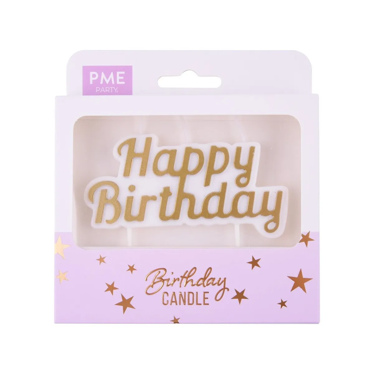 PME Taartkaarsje Happy Birthday Goud Sale