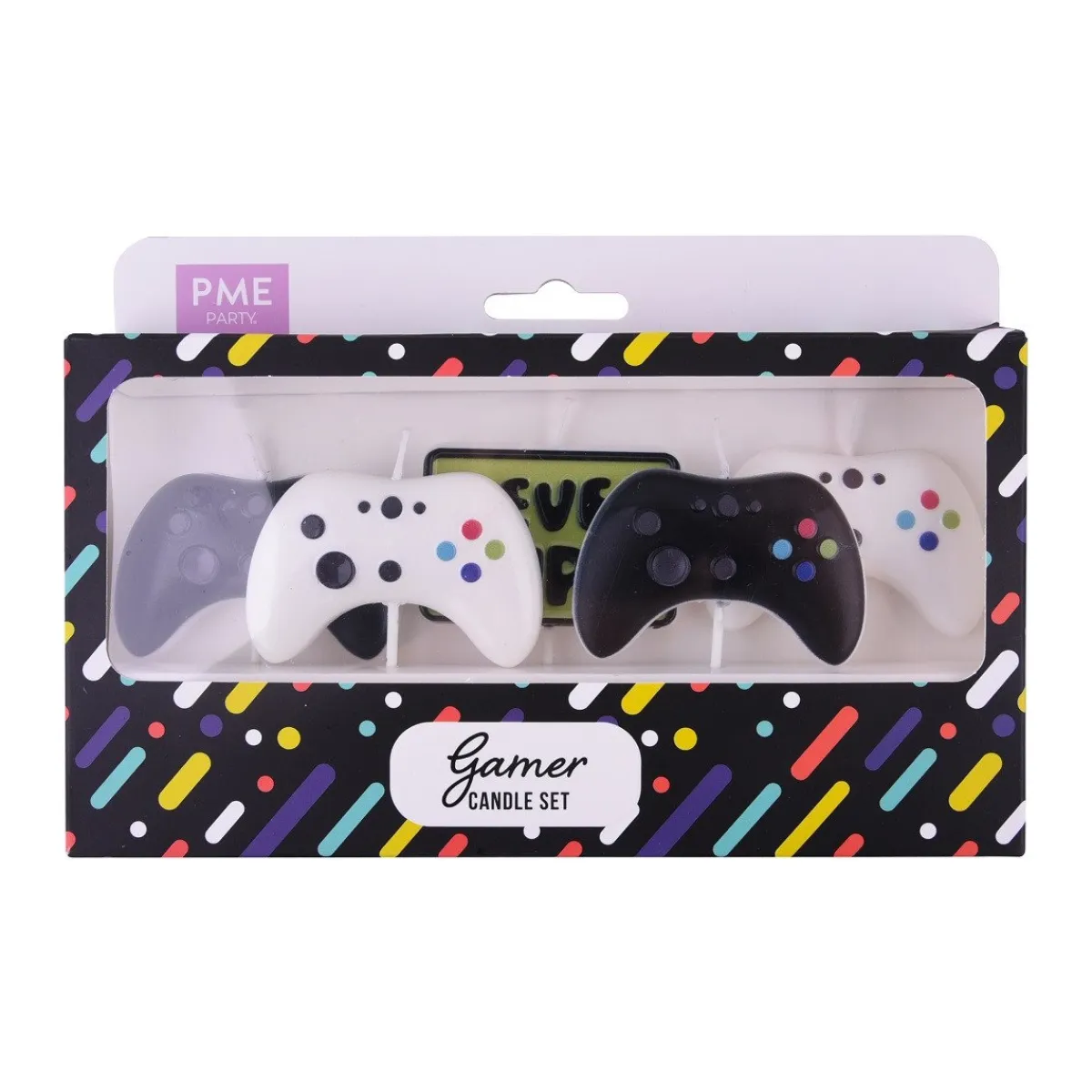 PME Taartkaarsjes Gamer Set/5 Hot