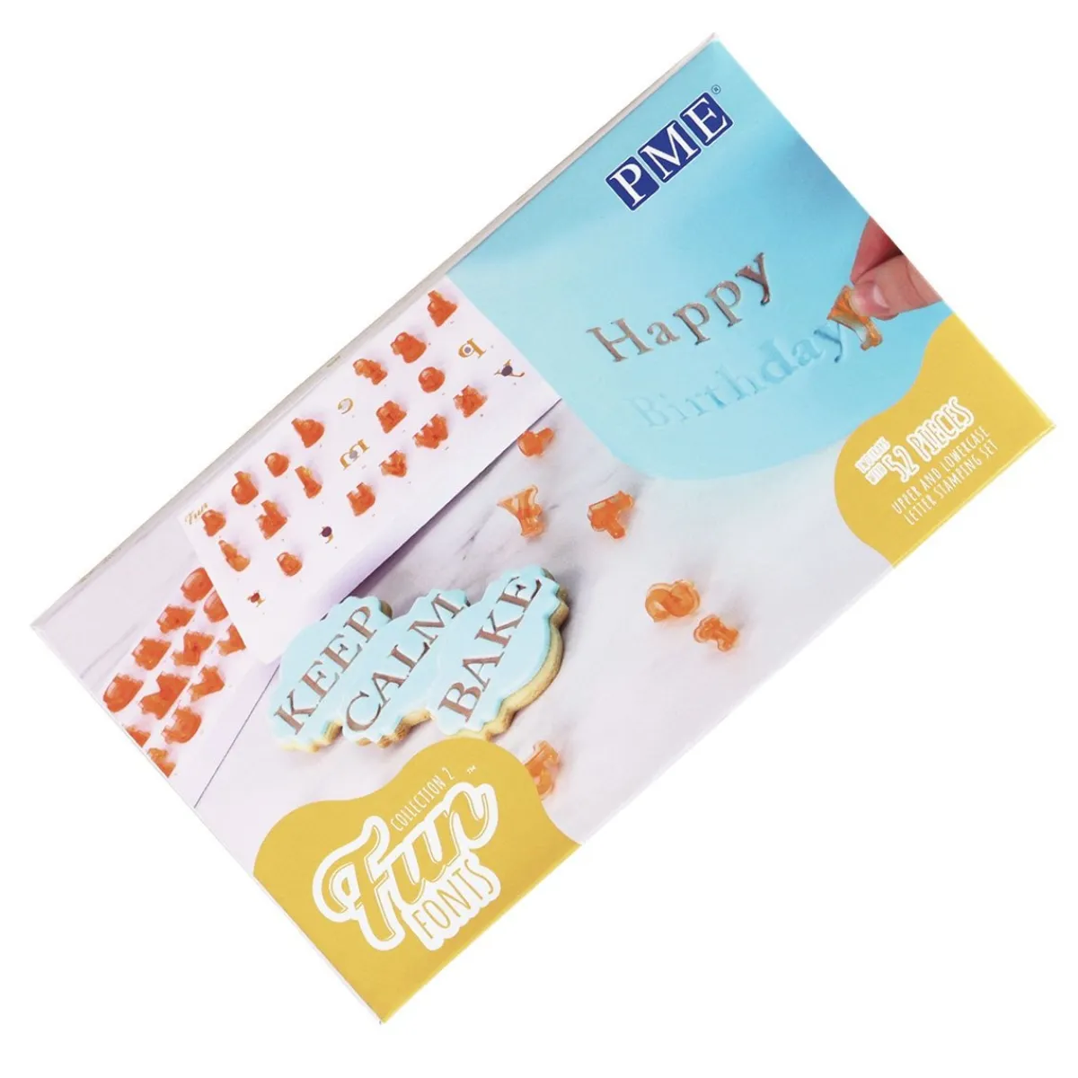 PME Tekst Stempelset Alfabet Fun Fonts - Collectie 2 Best