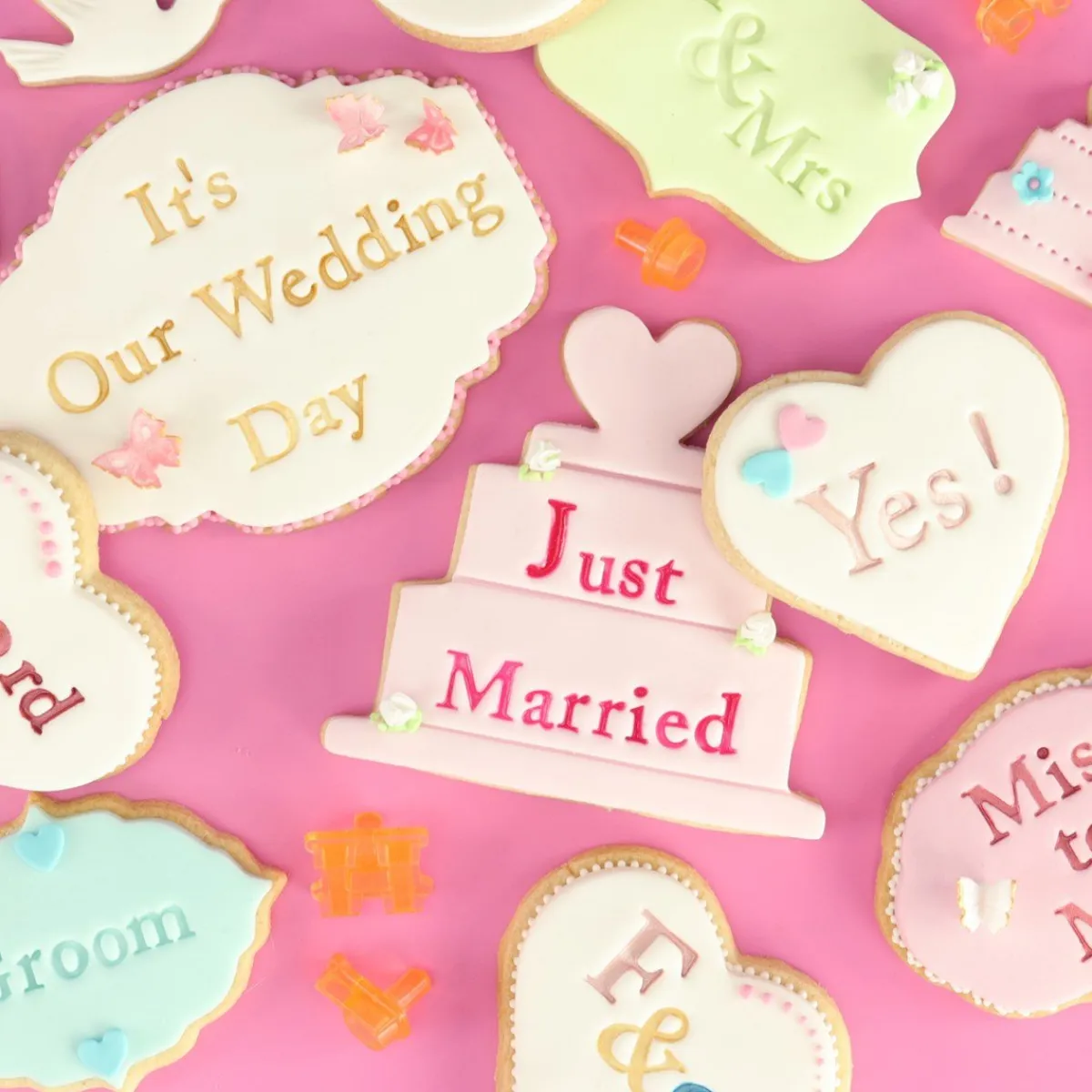 PME Tekst Stempelset Cupcake/Cookie Fun Fonts - Collectie 2 Best