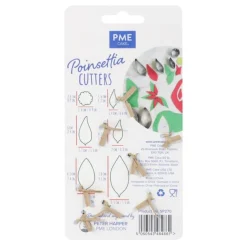 PME Uitstekerset Poinsettia Set/6 New