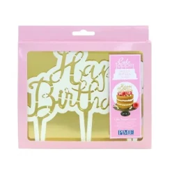 PME Uitsteker voor Taarttopper Goud Happy Birthday** Best