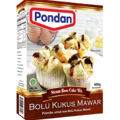 Pondan Cakemix Bolu Kukus Mawar (Gestoomde Cake) 400g New
